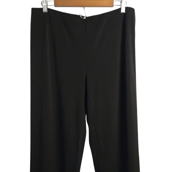 White Stag Women's Black Stretch Wide Leg Comfortable Pants Size Medium NWT - Picture 4 of 7